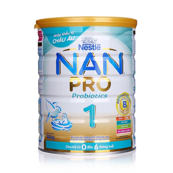 Mách mẹ chọn các loại sữa tốt nhất cho trẻ sơ sinh và trẻ nhỏ - Nan Pro 1 của Nestle
