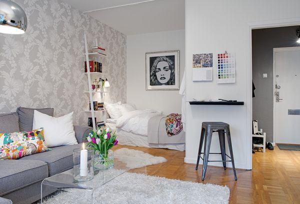 Thiết kế nội thất căn hộ 1 phòng theo phong cách Scandinavia - Tân trang lại - Ảnh 1