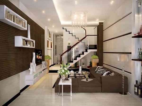 Kiến trúc sư gợi ý cách bố trí phòng khách nhà ống đẹp và tiện nghi nhất   Kiến trúc Angcovat