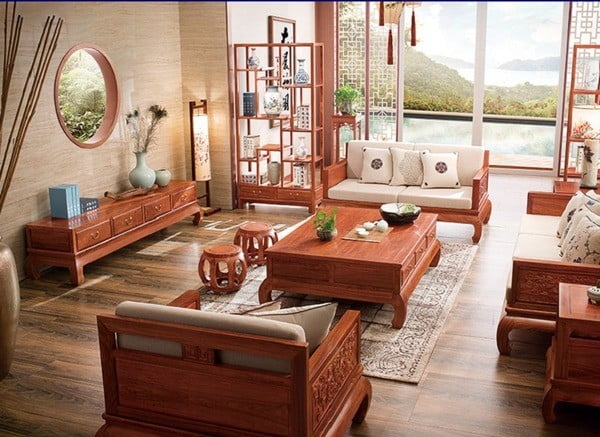Cách trang trí phòng khách bằng đồ gỗ