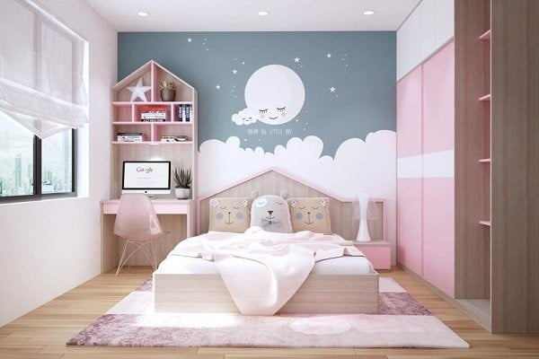 Giấy gián tường giúp trang trí phòng ngủ đẹp