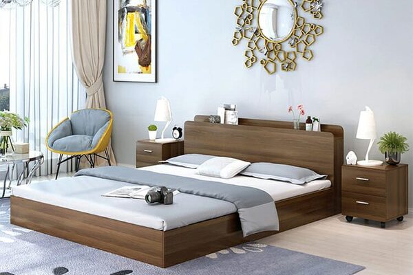 Giường ngủ gỗ giá rẻ gỗ công nghiệp