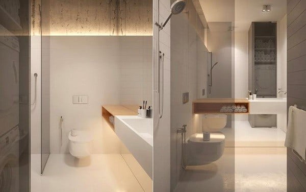 thiết kế phòng tắm 4m2
