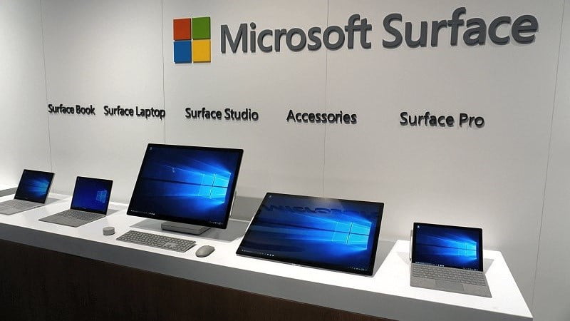 laptop surface