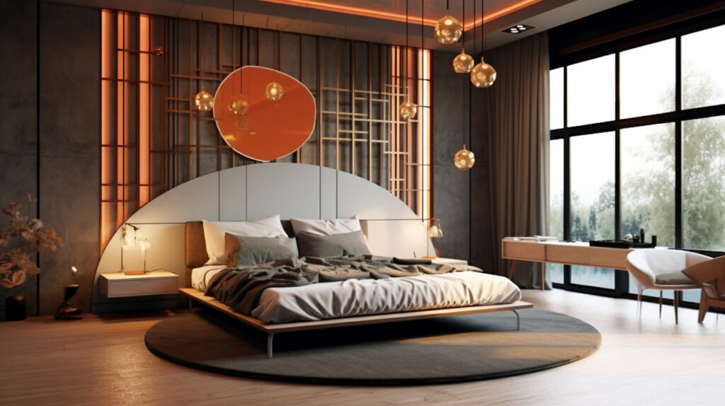 Disc bedroom chandeliers