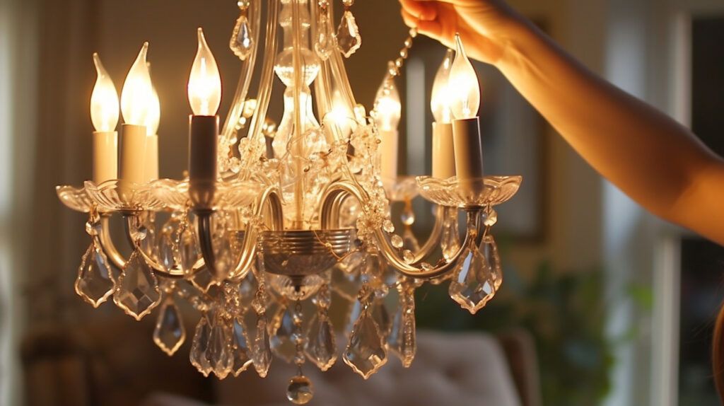 How to install a bedroom chandelier