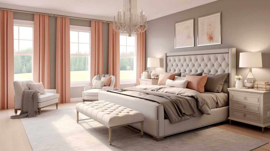 Learn about the grand and luxurious appeal of tiered chandeliers in a bedroom setting