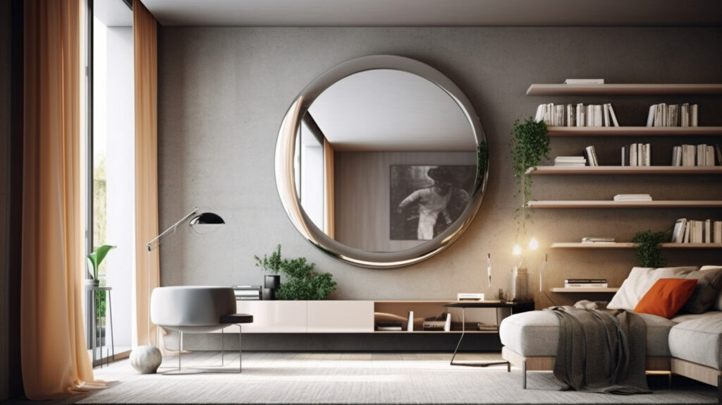 Role of mirrors in creating an illusion of space in minimalist design