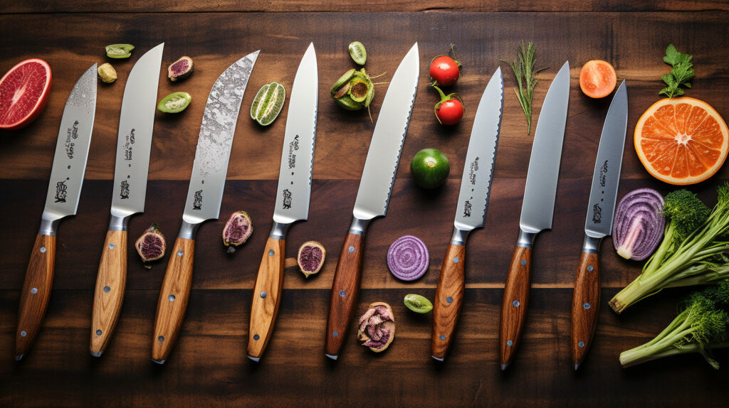 A versatile utility knife demonstrating its wide range of uses in the kitchen