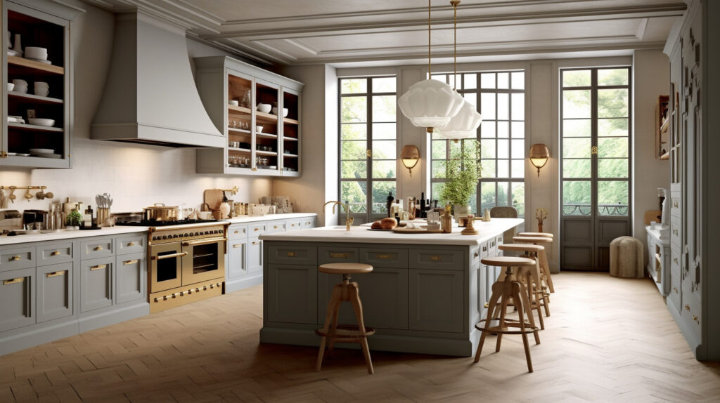 Classic kitchen mixing old and new elements