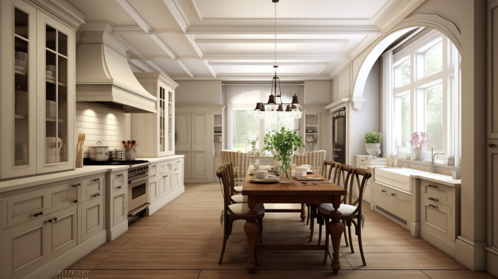 Classic kitchen with neutral colors