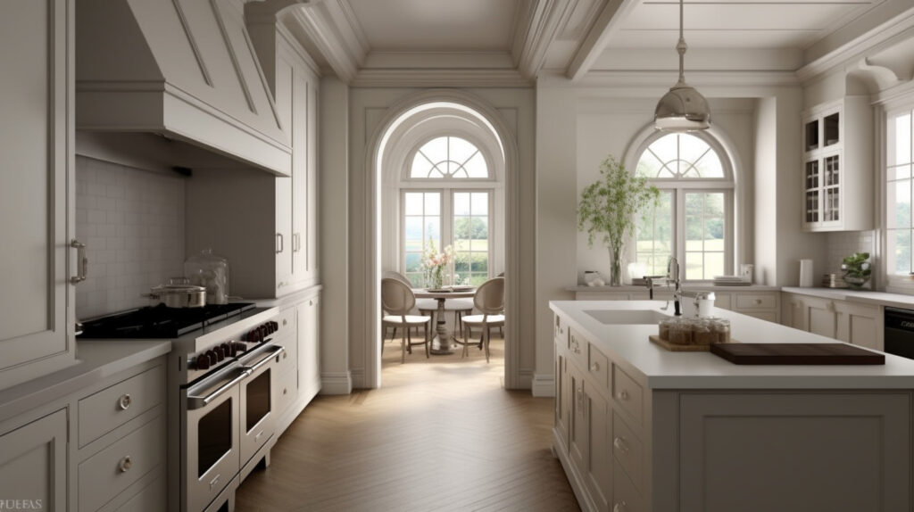 Classic kitchen with neutral colors