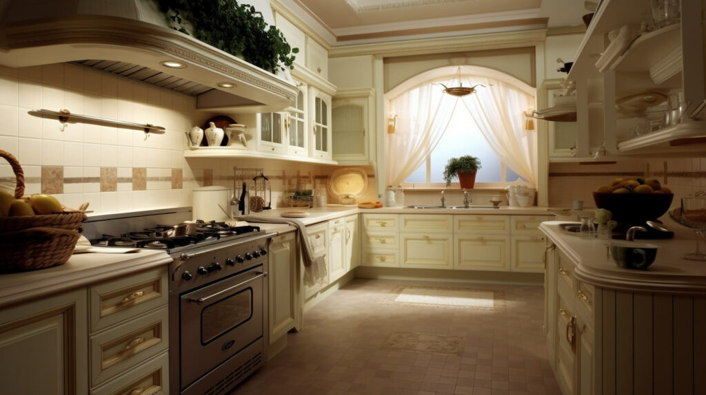 Classic kitchen with practical features