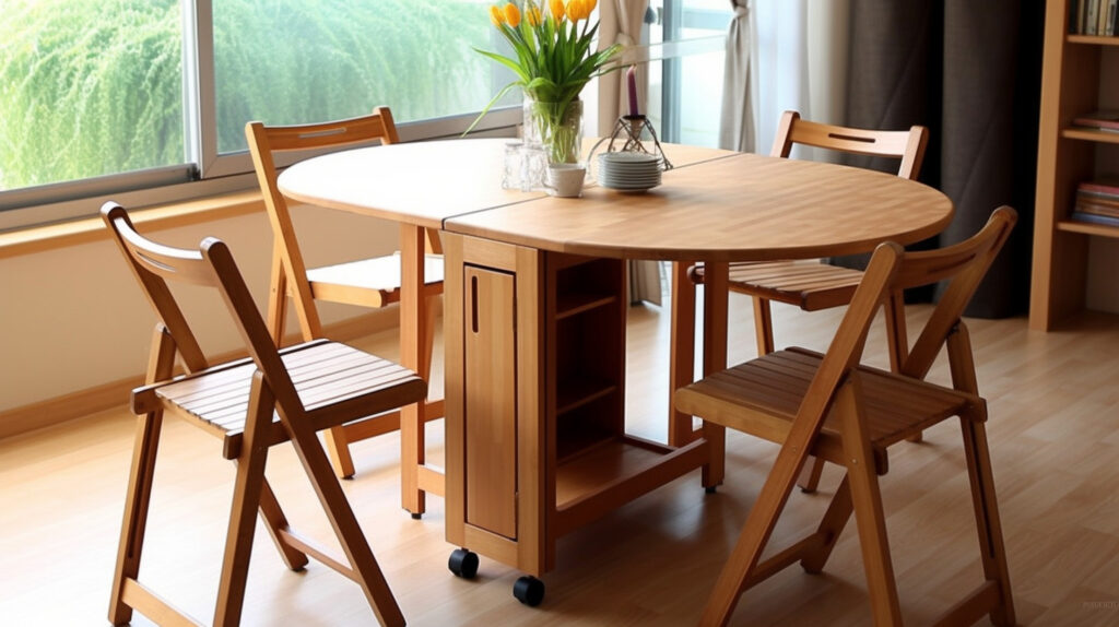 Cleaning and caring for a folding kitchen table 