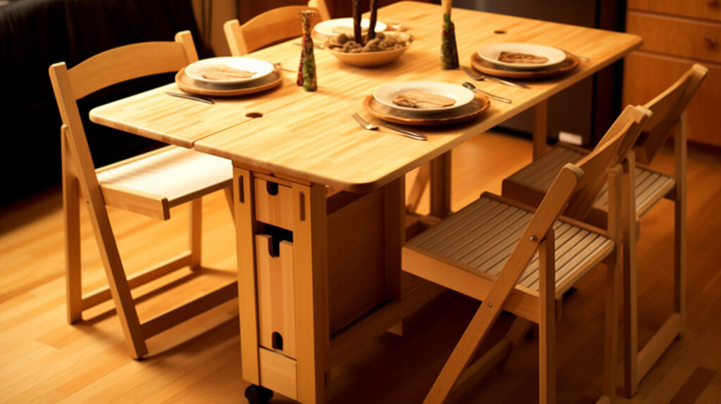 Considering factors for choosing a folding kitchen table