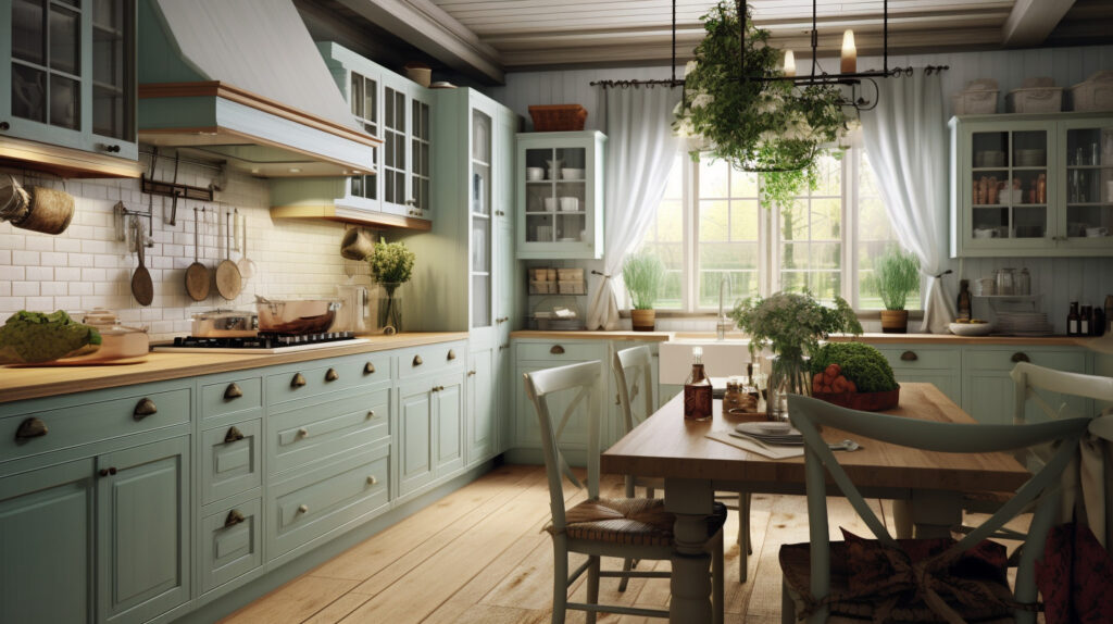 Country-style kitchen with timeless elegance 