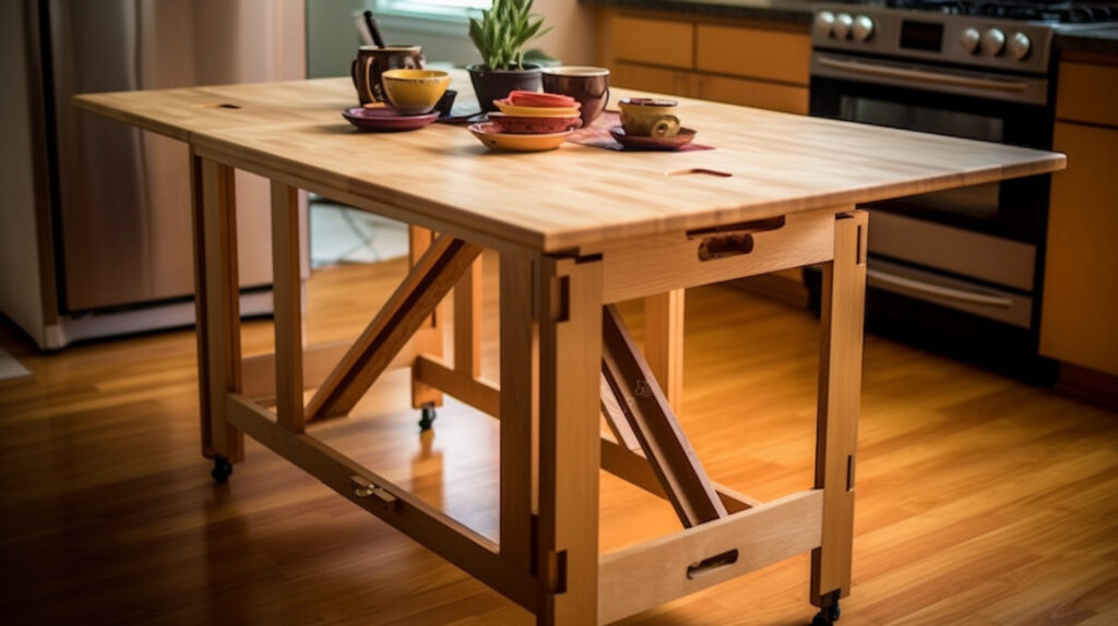 DIY folding kitchen table