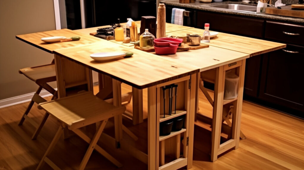 DIY folding kitchen table