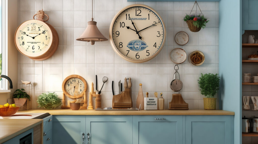 Ideal direction for placing a kitchen clock as per Vastu
