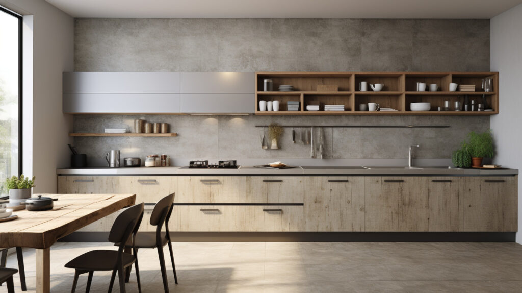 Incorporare texture e pattern nelle cucine a parete unica