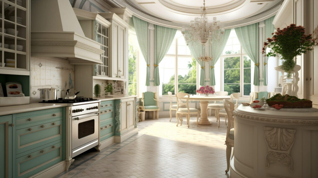 Main elements and layout of a classic kitchen