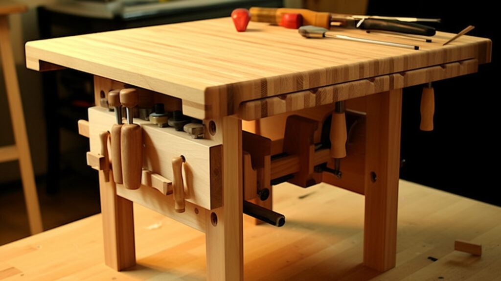 Materials and tools for DIY folding kitchen table