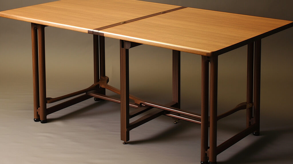 Rectangular folding kitchen table