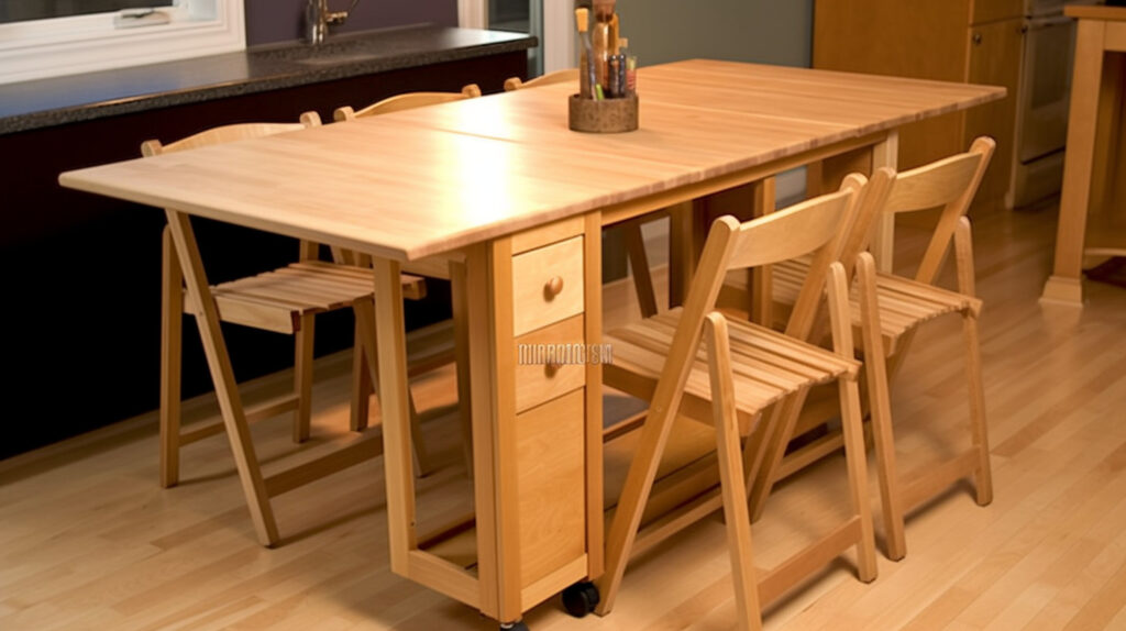 Safety precautions when building a folding kitchen table