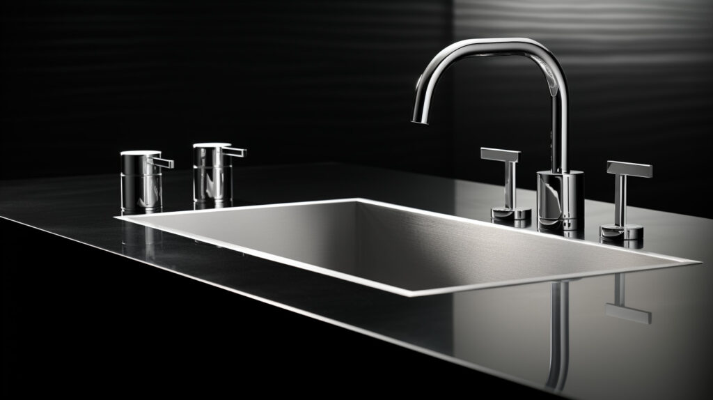 Sleek and Minimalist Kitchen Faucet - Clean lines and contemporary design for a modern kitchen
