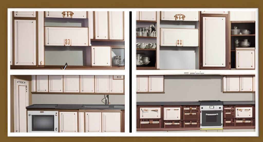 Timeline of the evolution of kitchen cabinet designs