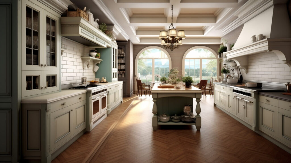 Well-defined traditional kitchen design 